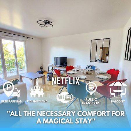 5' Disneyland Cozy Appartment Montévrain Dış mekan fotoğraf