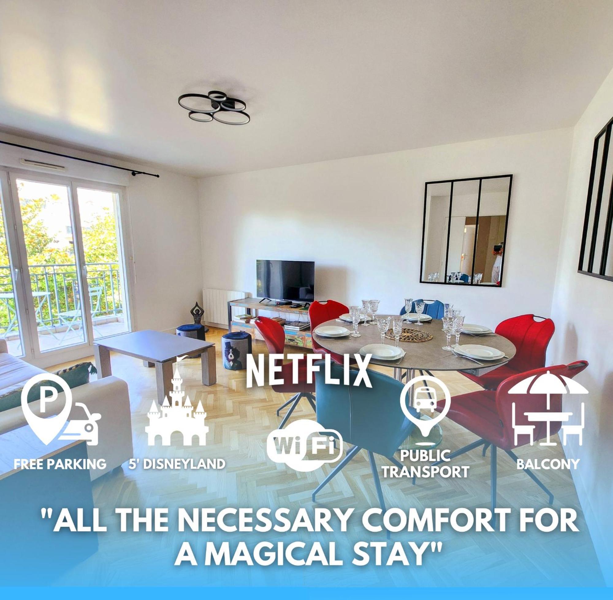 5' Disneyland Cozy Appartment Montévrain Dış mekan fotoğraf